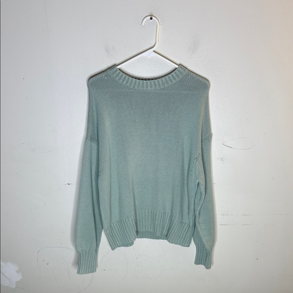 GAP Women's Mint Crew Neck Knit Sweater Size Medium